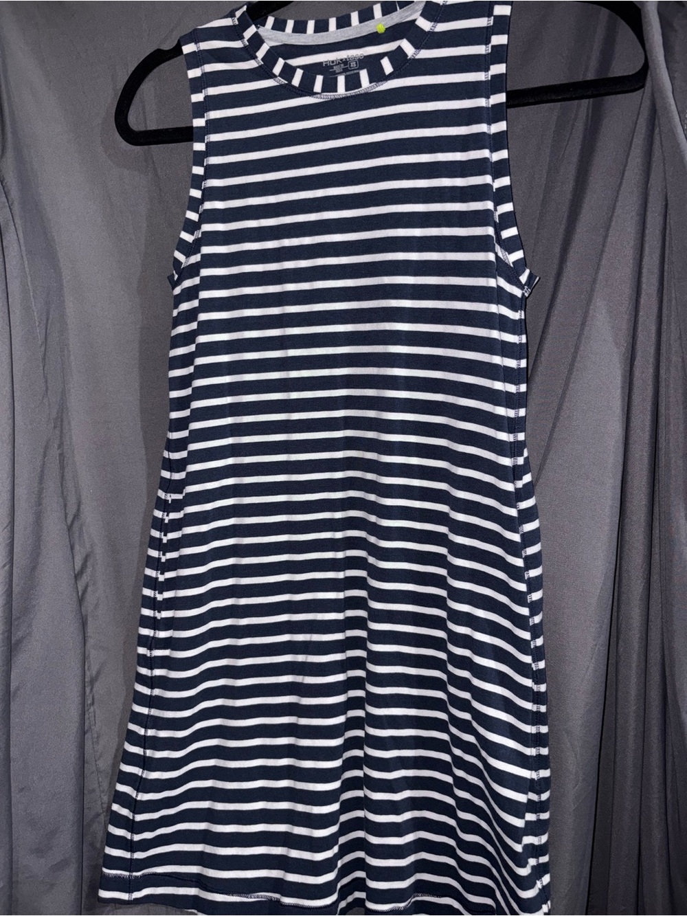 Huk Navy and White Striped Mini Dress